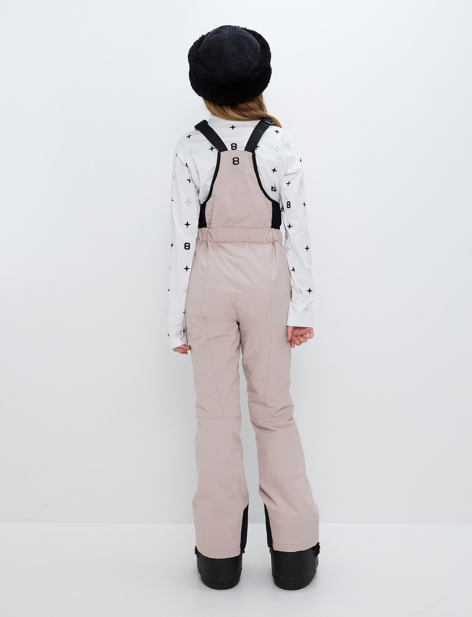 Ella JR Bib Pant - Powder Pink