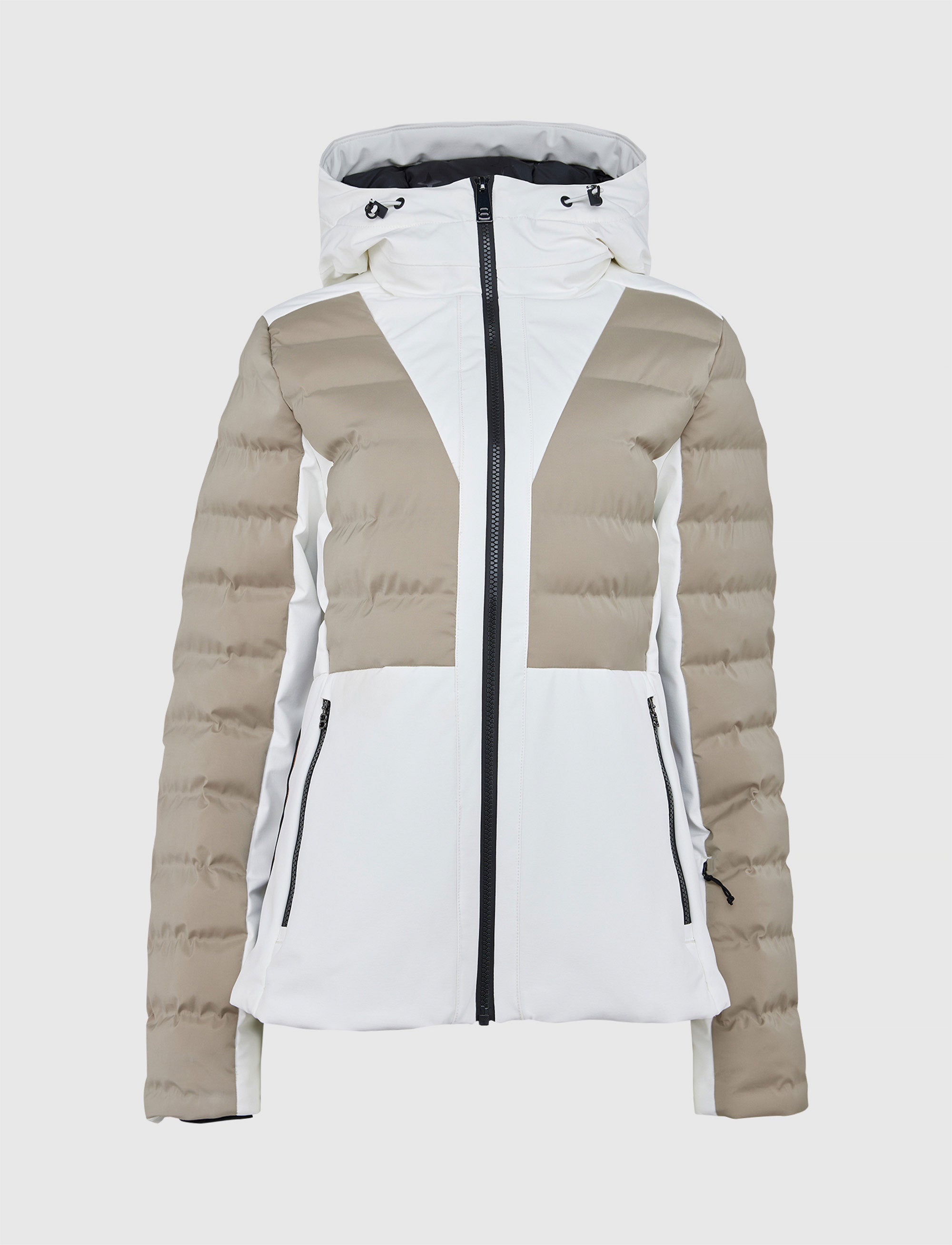 Audrey W Ski Jacket - Blanc/Lt Beige