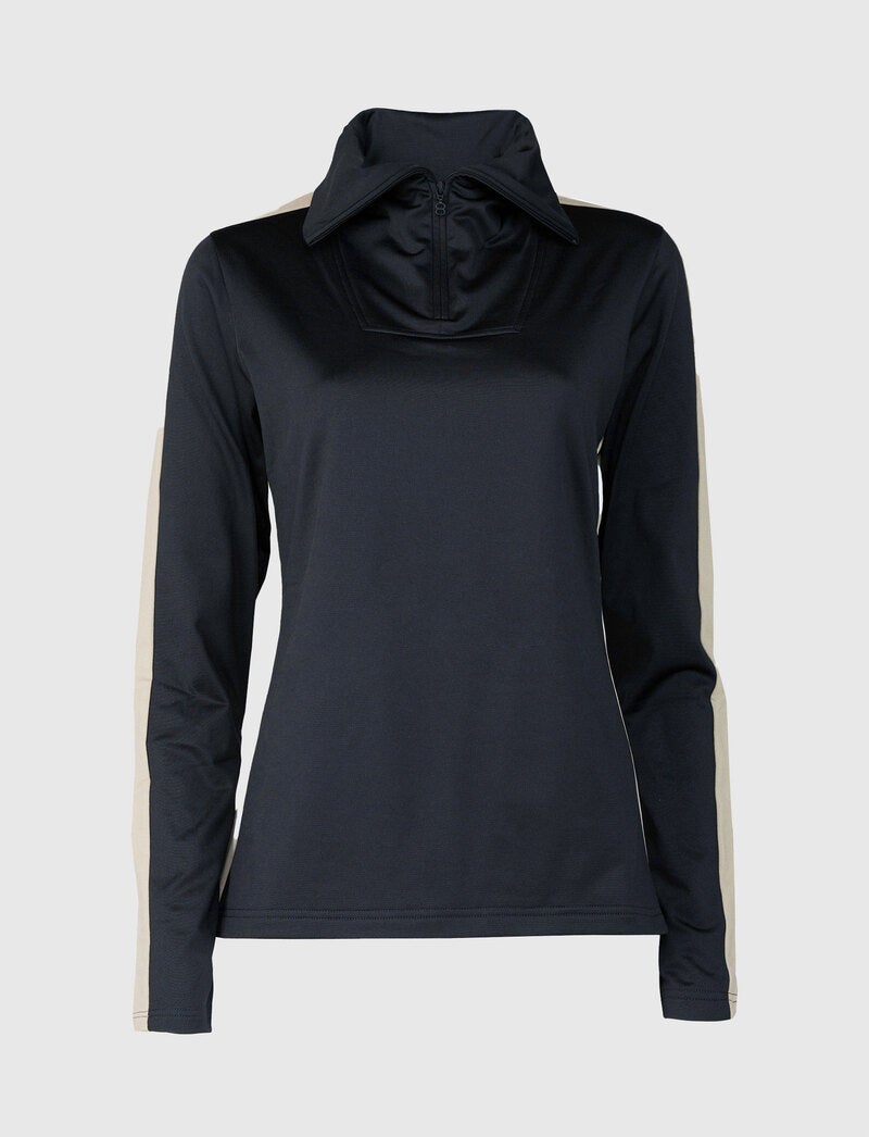 Vanessa W 1/2 Zip Sweat - Black