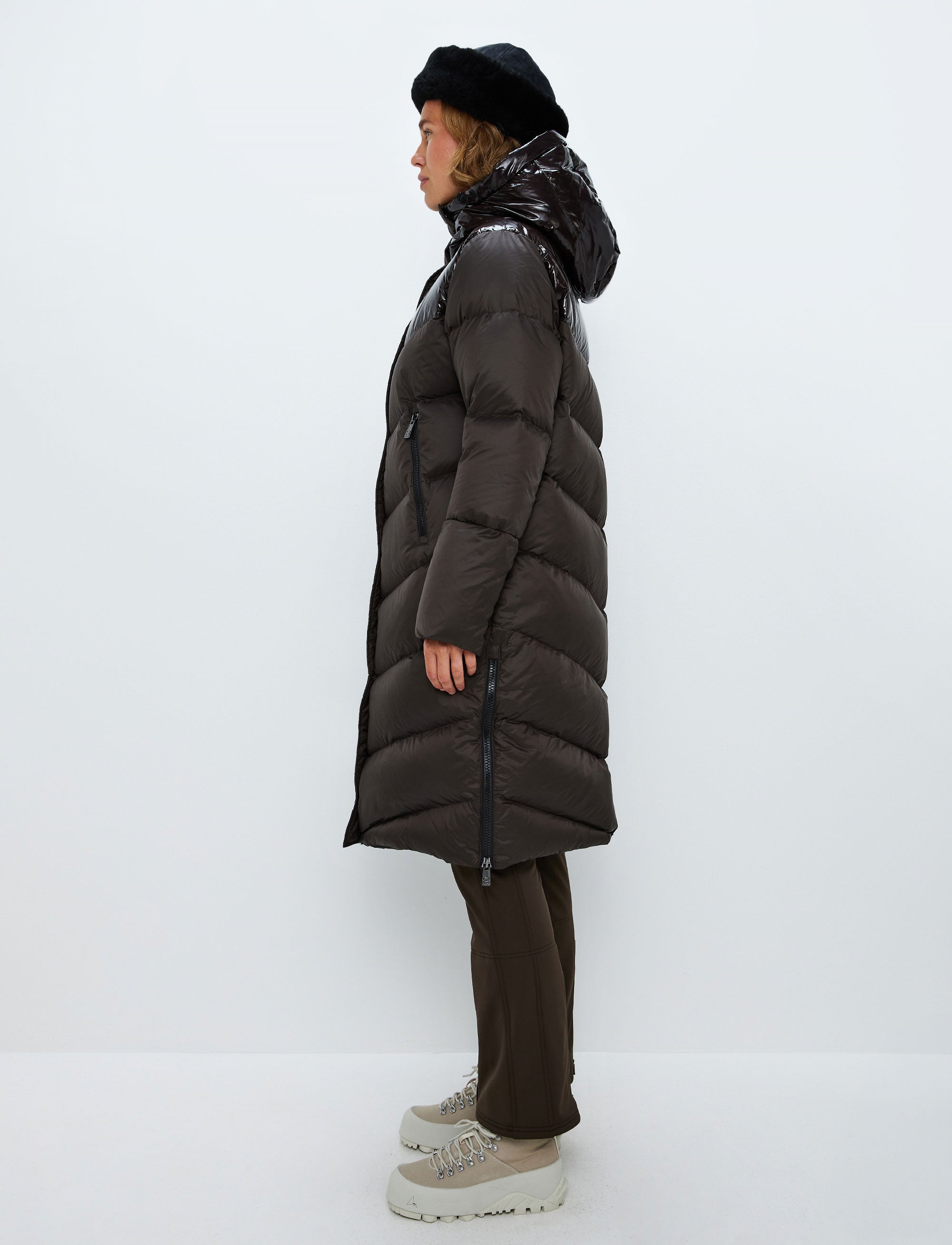 Milano W Down Coat - Coffea