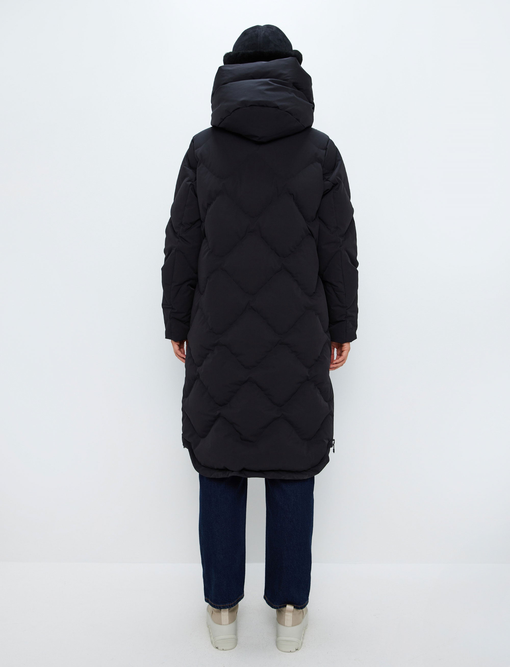 Gwen W Down Coat - Black