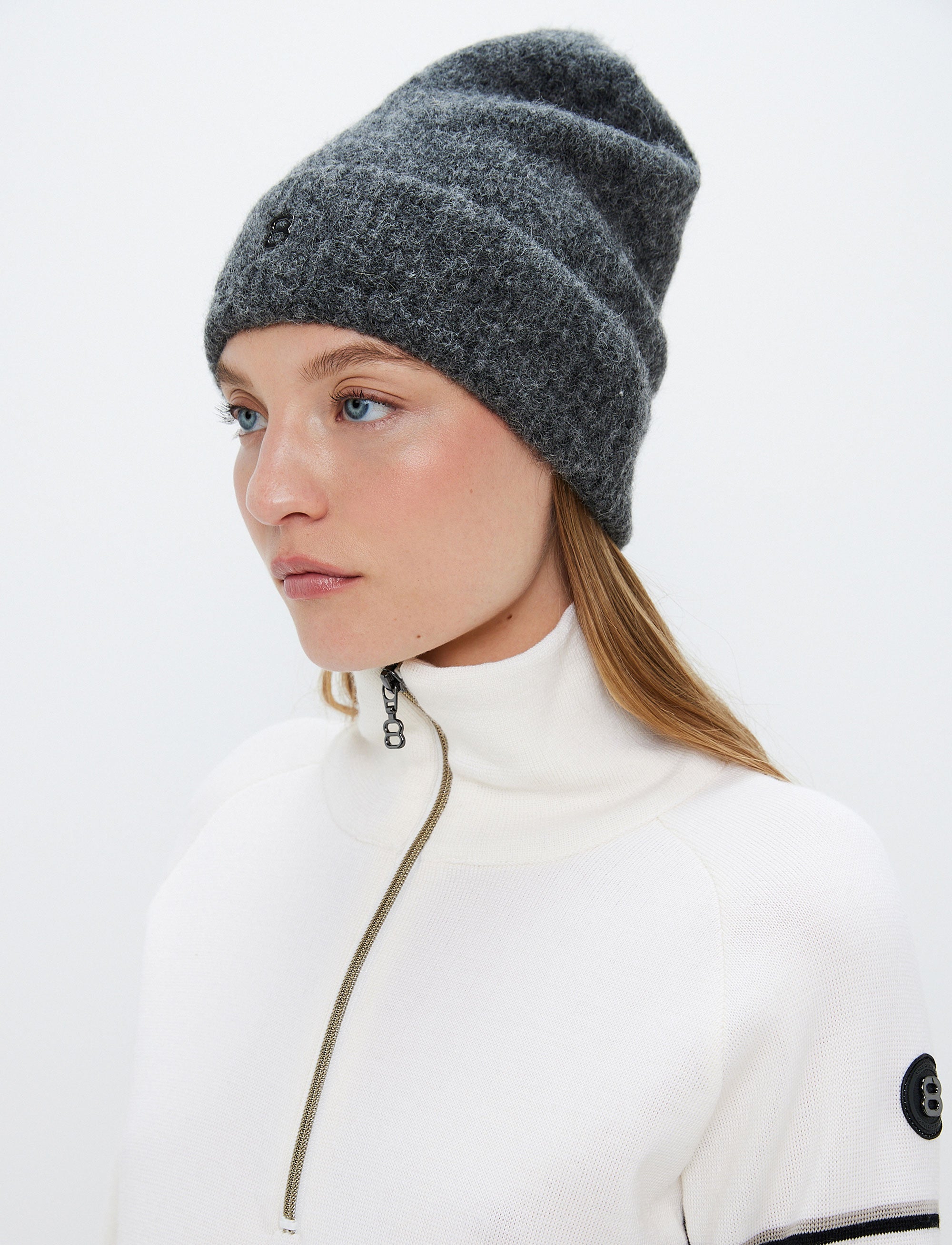 Emma Wool Beanie - Dk Grey