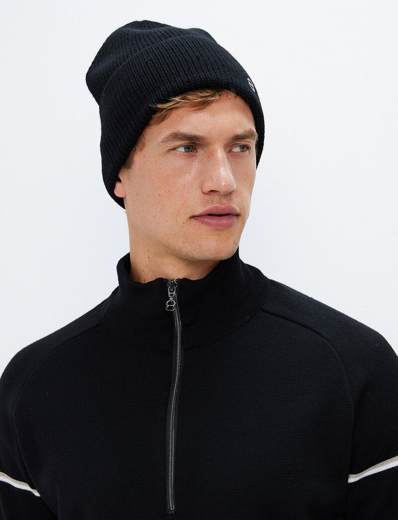 Bailee Wool Beanie - Black