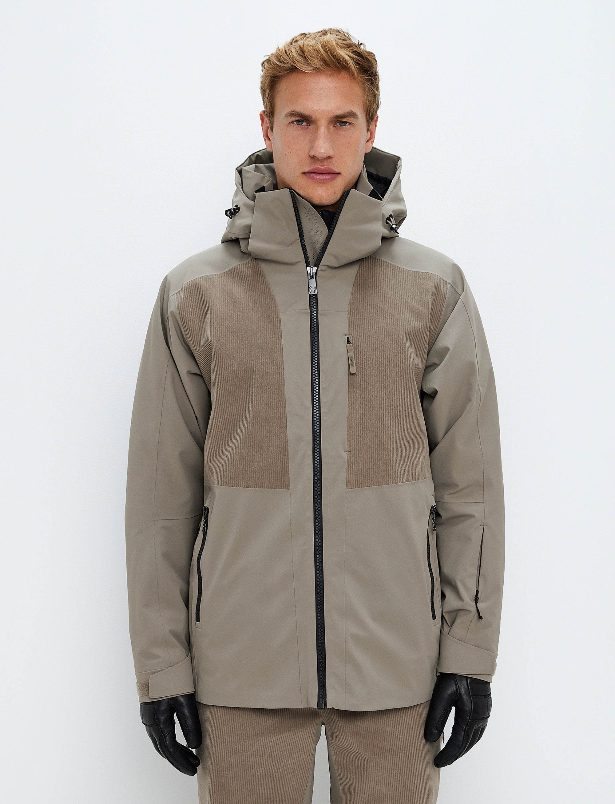 Andrew Cord Ski Jacket - Beige