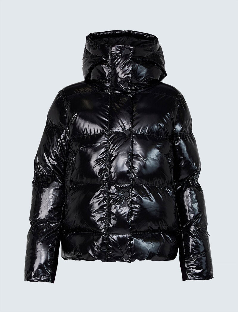 Saga Jr Ski Jacket - Black Glossy