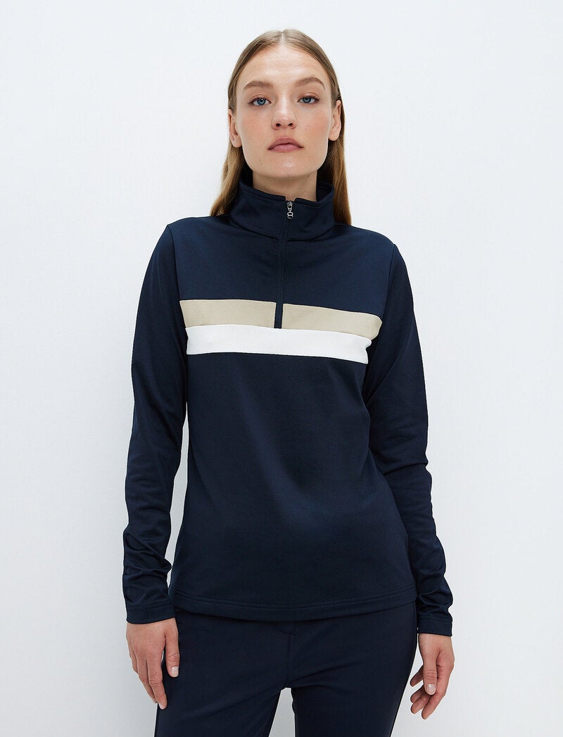 Lexie W Sweat - Navy/Lt Beige