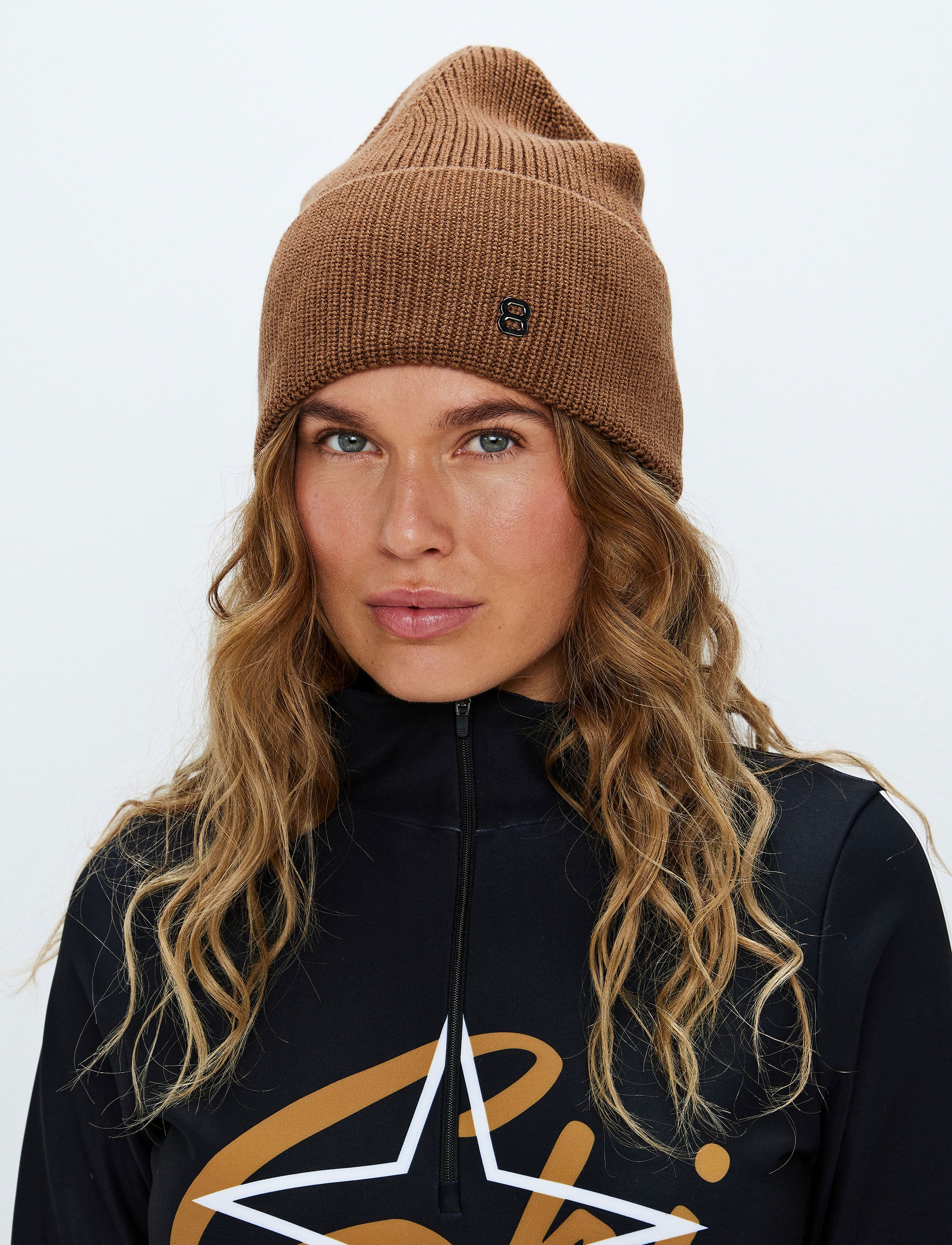 Bailee Wool Beanie - Cashmere Brown