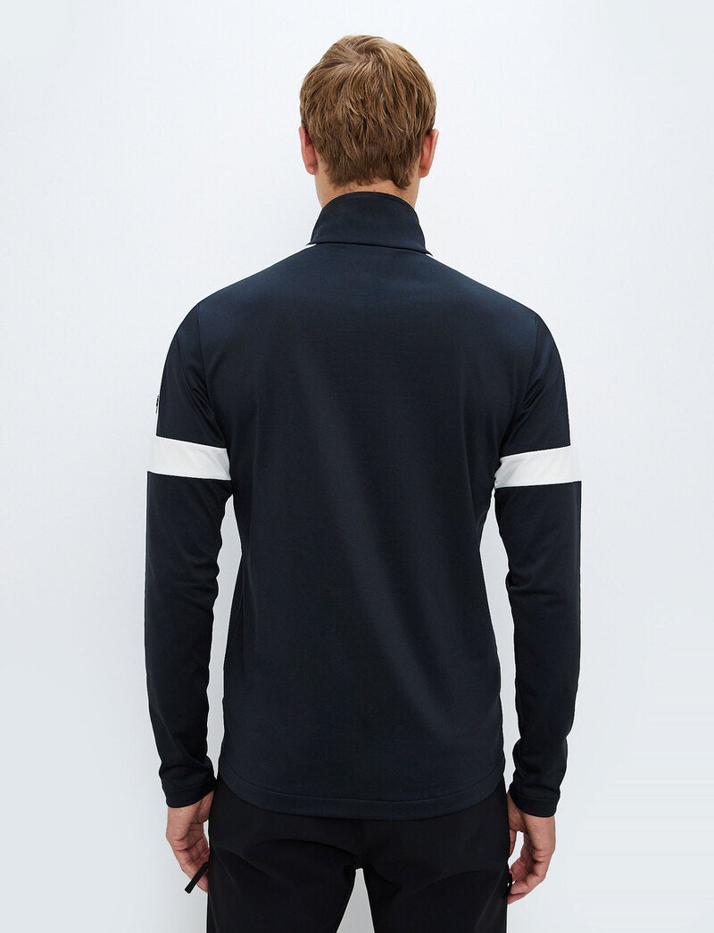 Dino 1/2 Zip Sweat - Black/White