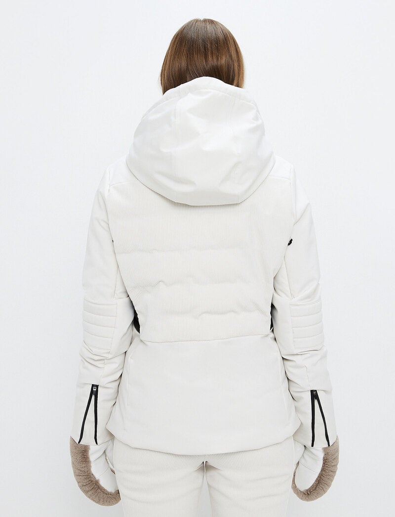 Clarice W Cord Ski Jacket - Winter White